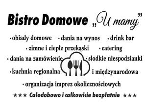 naklejka Bistro domowe naklejka na scian