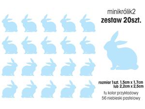 naklejka na jajka wielkanocne krliczek2 minizestaw naklejka na cian zestaw - 2862924325