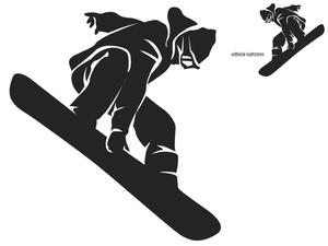 naklejka na cian snowboard 1 naklejka na cian - 2860464668
