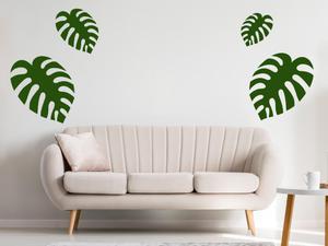 Naklejka monstera licie zestaw Seria kwiaty - 2860464840