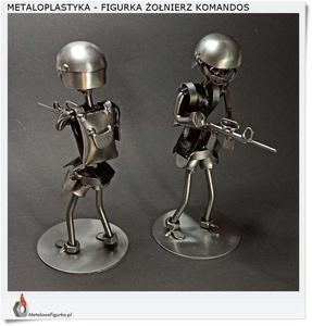 Metalowa figurka onierza - Komandos - 2877901741