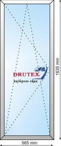 DRUTEX OKNO PCV IGLO5 565x1635 UR - 2416526140