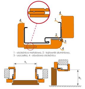 System do zabudowy ocienicy metalowej INVADO ECO-FORNIR - 2416526797