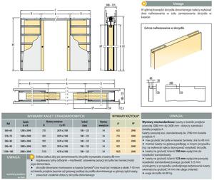 Zestaw ECLISSE SYNTESIS LINE PODWJNY Z DRZWIAMI LAMINOWANYMI, CIANA GIPS-KARTON - 2416527307