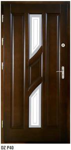 Drzwi drewniane zewntrzne VOSTER DZ P40 - 2416527523