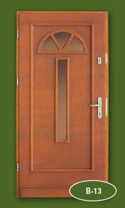 Drzwi drewnianie wejciowe 'ZBYDREW' model B-13 - 2416524924