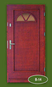 Drzwi drewnianie wejciowe 'ZBYDREW' model B-14 - 2416524925