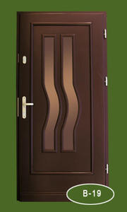 Drzwi drewnianie wejciowe 'ZBYDREW' model B-19 - 2416524928