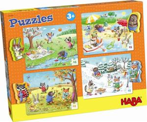 Puzzle cztery pory roku 4 w 1 (15 el.), HABA - 2858336903