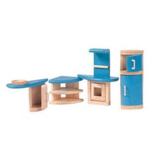 Drewniane mebelki dla lalek - meble Kuchnia Decor do domku dla lalek, Plan Toys PLTO-7440