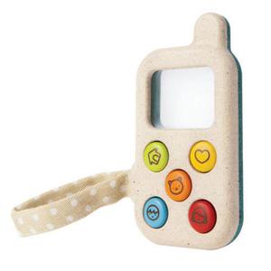 Drewniany telefon komórka dla dziecka - Mój pierwszy telefon, Plan Toys PLTO-5674
