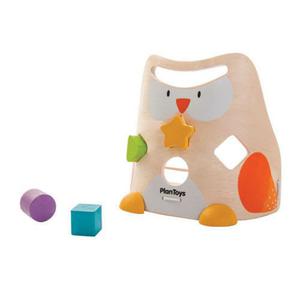 Edukacyjny, drewniany sorter Sowa - klocki do sortowania, Plan Toys - 2833395315