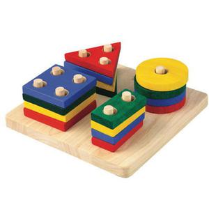 Sorter ksztatw - ukadanka z figurami geometrycznymi, Plan Toys - 2833395330