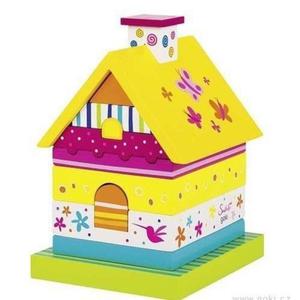 Drewniany domek SUSIBELLE - klocki, sorter, Goki - 2833395344