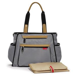 Torba do wózka Grand Central Black Stripe - pojemna torba dla mamy na akcesoria niemowlce,...