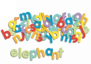 Drewniane literki magnetyczne dla dzieci - litery do nauki alfabetu DJECO DJ03102 - 2840880521