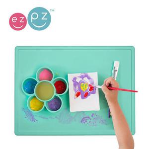 Silikonowa mata do zabawy z pojemniczkami 2w1 Flower Play Mat mitowa, EZPZ EUPMM001 - mitowy - 2853175385