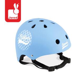 Kask rowerowy dla dzieci niebieski, regulowany 47-54 cm (3 lata +), Janod J03273 - 2853175390