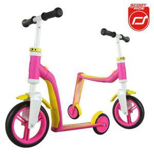 Highwaybaby 2w1 hulajnoga i rowerek 1+ Pink, Scootandride - 2853175410