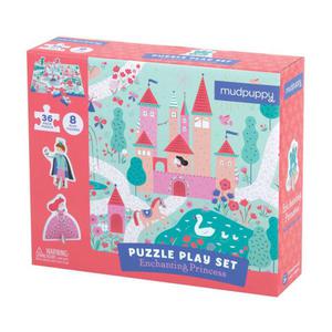 Mudpuppy Puzzle zestaw z 8 figurkami Ksiniczka 3+ - 2853175674