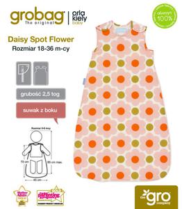 piworek Orla Kiely Daisy Spot Flower - 2,5 tog, Gro Company - 2853175708