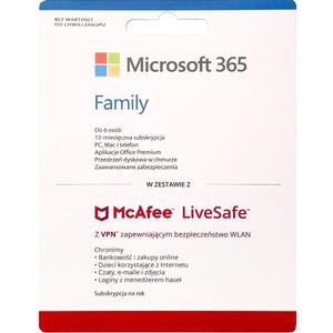 Microsoft 365 Family + McAfee - 2873882805