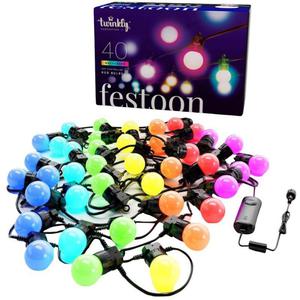 Twinkly Lampki ogrodowe Festoon 40 LED RGB - BT WiFi - 2873883127