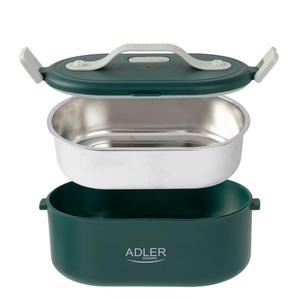 Adler AD 4505 green Pojemnik na ywno podgrzewany lunch box zestaw pojemnik separator yeczka 0,8L 55W - 2878217592