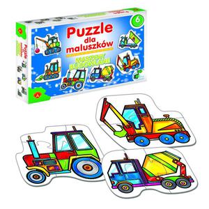 ALEXANDER Puzzle dla maluszkw - maszyny budowlane 2+ - 2873881714