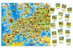 Puzzle edukacyjne ukadanka Mapa Europy 212 elementw 7+ CASTORLAND - 2873881855