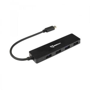 SBOX Hub H-404C USB-C>USB-3.0 4 porty - 2873882069