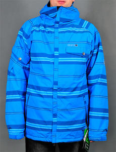 686 Factor Insulated Jacket league stripe blue W13