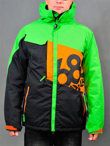 686 Iconic Insulated Jacket colorblock grass W13 - 2825948001