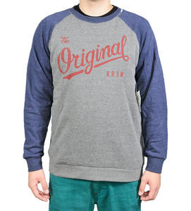 KR3W The Original Raglan grey navy W14 - 2825948125