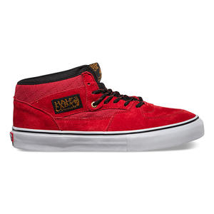 vans half cab pro quilted red