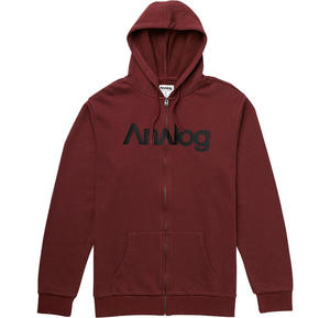 ANALOG Analogo Full-Zip Hoodie Burgundy W15 - 2825948231