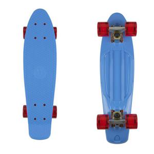 FISH SKATEBOARDS Classic Fish cruiser blue/silver/transparent red - 2844116064