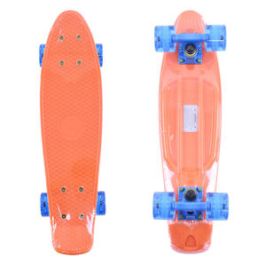 FISH SKATEBOARDS Classic Fish cruiser orange/blue/transparent blue