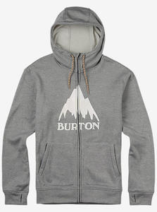 BURTON Oak Full-Zip Hoodie Monument Heather W17 - 2844116162