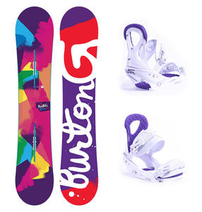 BURTON Genie 138 + wizania BURTON Stiletto White W17 - 2844116174