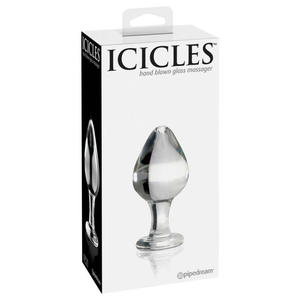 Icicles No. 25 Szklany korek analny - 2862524203