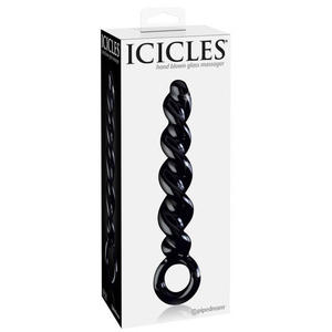 Icicles No. 39 Dildo analne o skrconym ksztacie - 2862524264