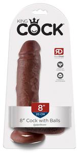 Dildo z jdrami King Cock 20 cm Cock with Balls - 2862524286