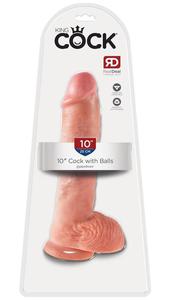 Dildo z jdrami King Cock 25,4 cm Cock with Balls - 2862524288