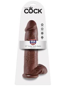 Dildo z jdrami King Cock 30,5 cm Cock with Balls - 2862524290