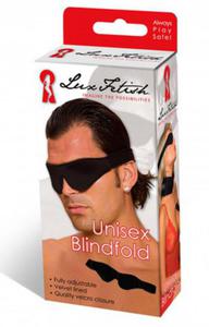 LUX FETISH Blindfold Czarna maska na oczy - 2862524786