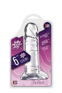 JELLY JOY RADIANT Dildo z przyssawk 15 cm - 2862525197