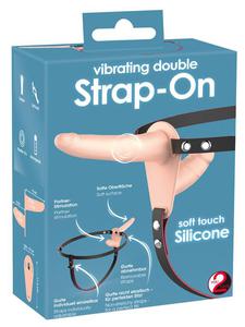 Podwjny Strap-on z wibracjami - 2862525515