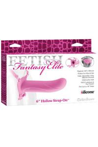 Nakadka na penis, Strap-on Hollow Pink - 2862525638