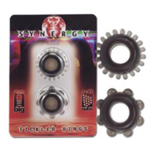 Synergy Tickler Zestaw dwch piercieni na penis - 2862525690